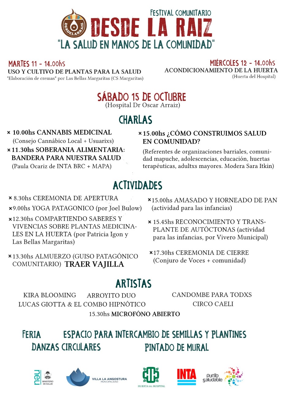 Llega el Festival Comunitario Desde La Raíz con un atractivo cronograma