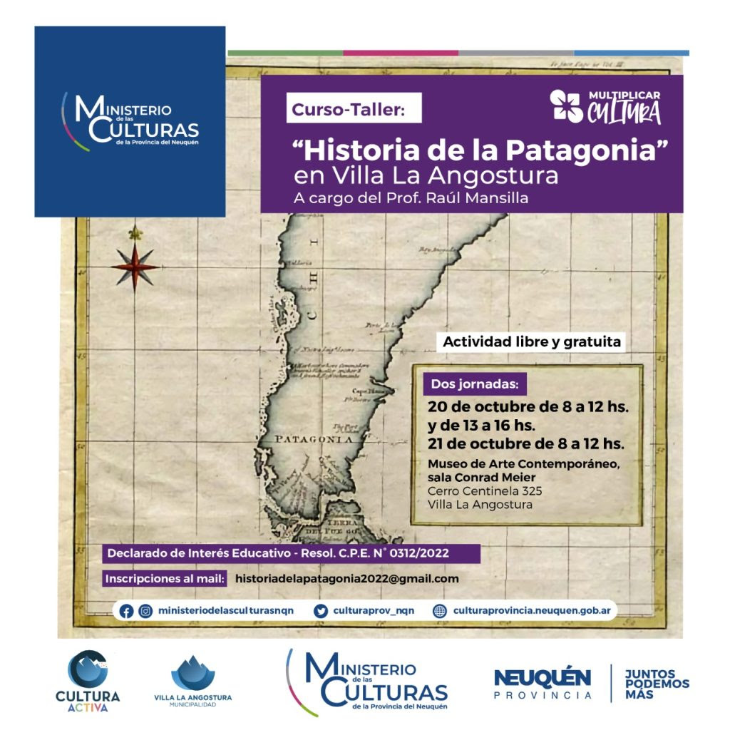 Curso «Historia de la Patagonia» en Villa La Angostura