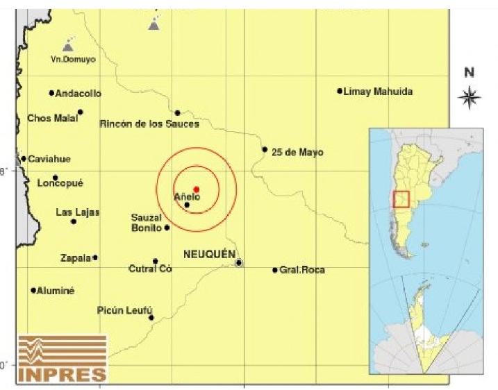 Dos sismos se sintieron en el norte de Neuquén