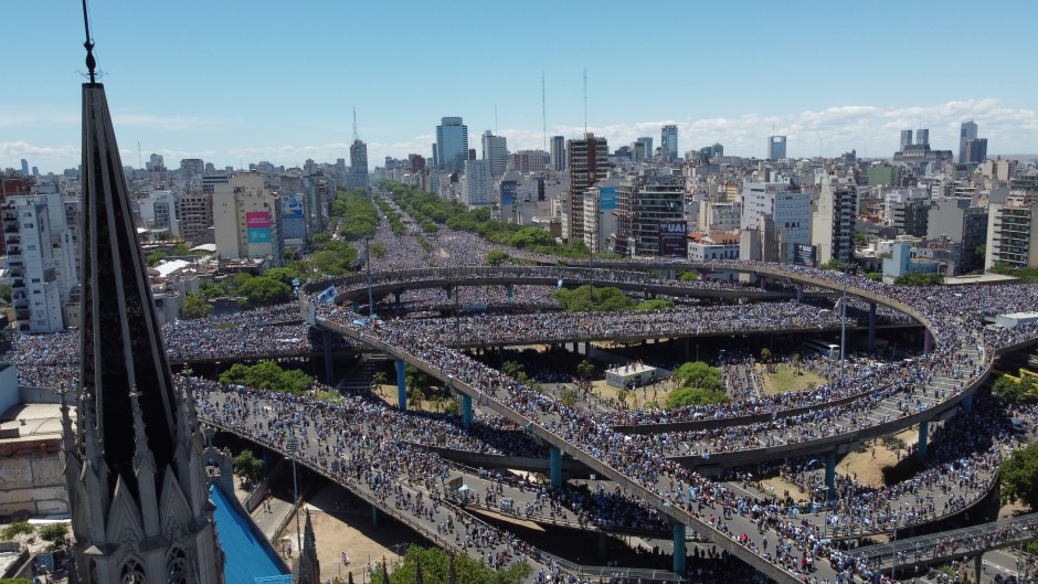 <strong>En un caos delirante, Argentina vivió la mayor fiesta popular de su historia</strong>