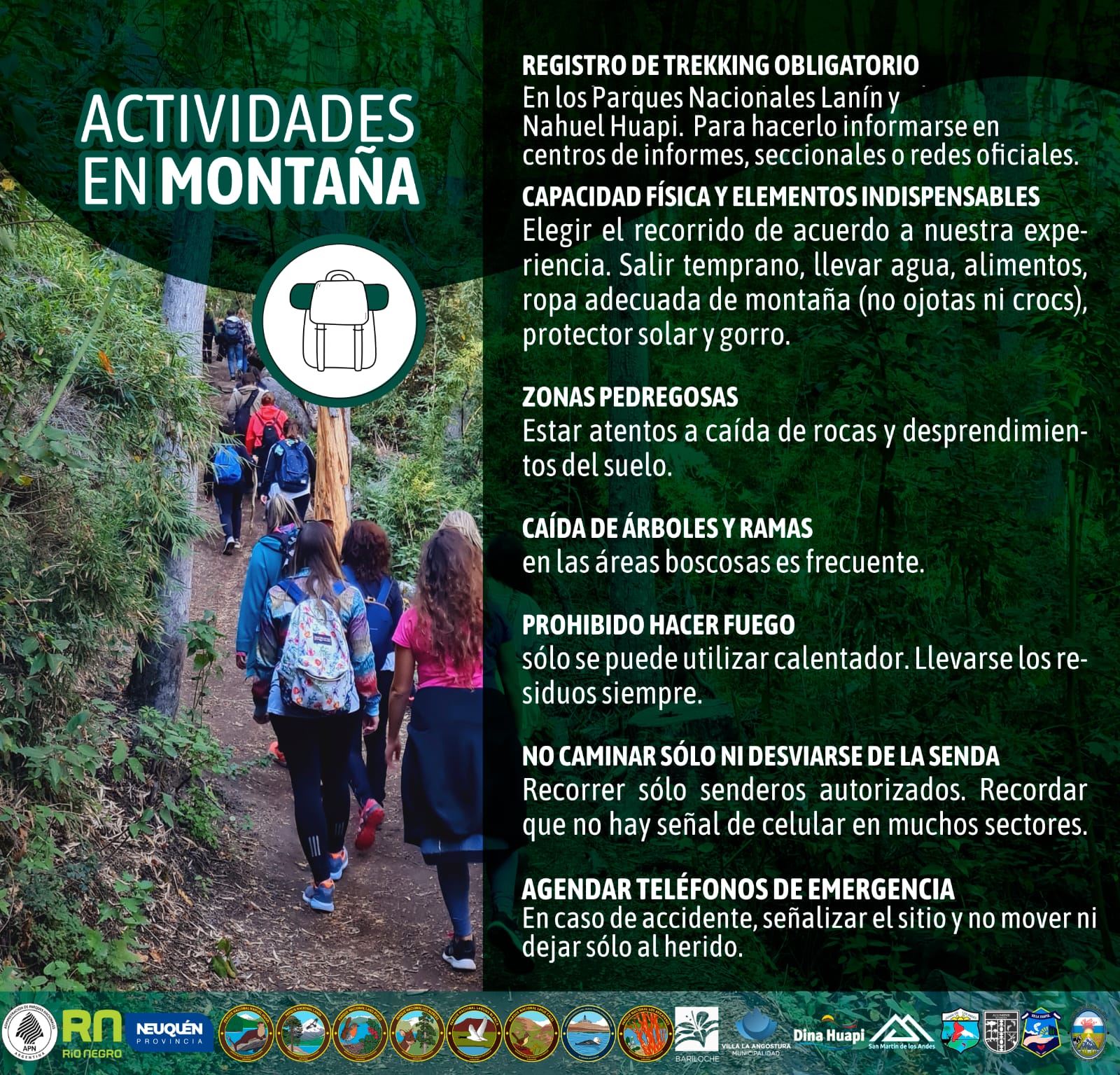 “Solo Huellas. Recomendaciones y cuidados en la naturaleza”: Prevención en actividades de montaña