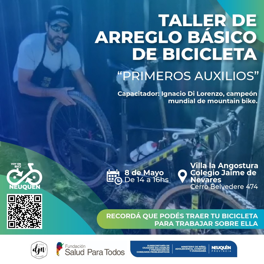 Voy en Bici Villa La Angostura: segunda capacitación en reparación de bicicletas