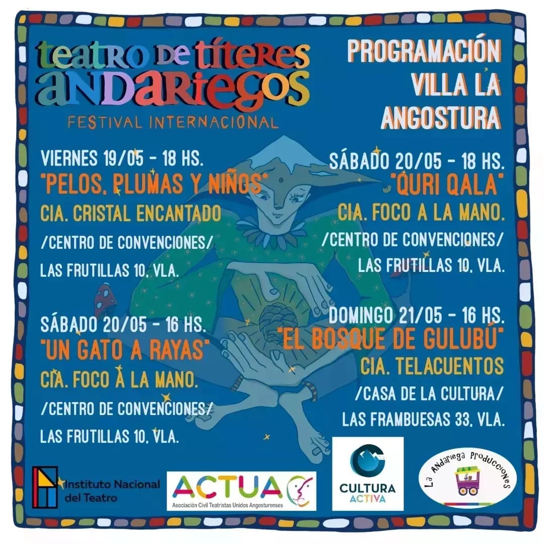 Llega el Festival Internacional de Teatro de títeres Andariegos