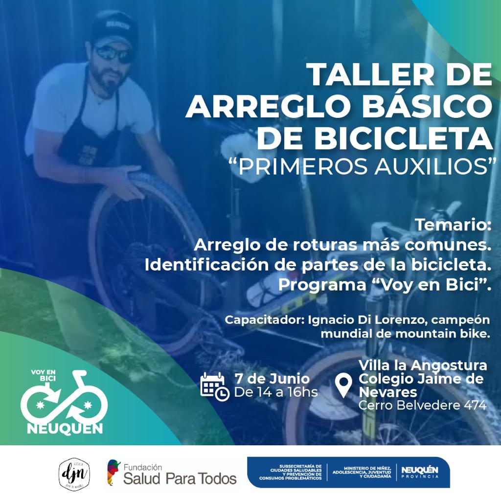 Voy en Bici Villa La Angostura: nueva capacitación en reparación de bicicletas