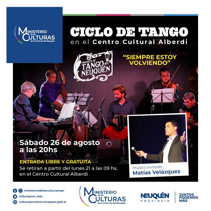 Concierto de la Orquesta Provincial de Tango junto a Matías Velázquez