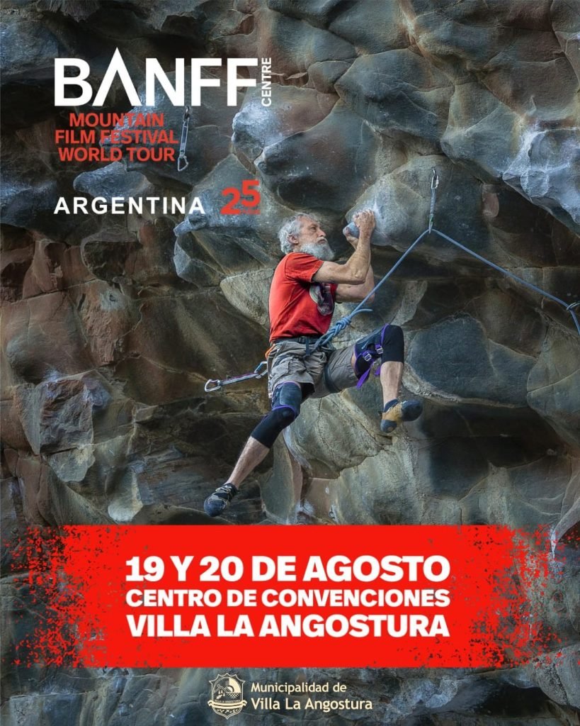 Villa La Angostura, Capital Provincial del Deporte de Montaña, será sede del Festival de Cine de Montaña World Tour del BANFF 2025, el próximo Martes 19 y Miércoles 20 de Agosto.
