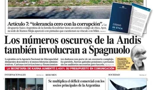 La tapa del Diario PERFIL del domingo 24 de agosto de 2025