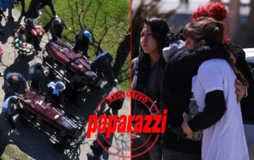 El dramático momento que se vivió en el velorio de las tres chicas asesinadas: “Le pegó una trompada”