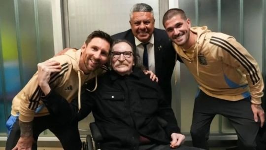 Charly García fue a ver a Lionel Messi en su último partido oficial con la Selección en Argentina: “Que Dios te bendiga”
