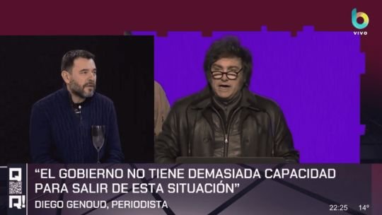 Diego Genoud: “Al Gobierno se le dio vuelta el reloj de arena y por ahora no tiene nada para salir de esta situación”