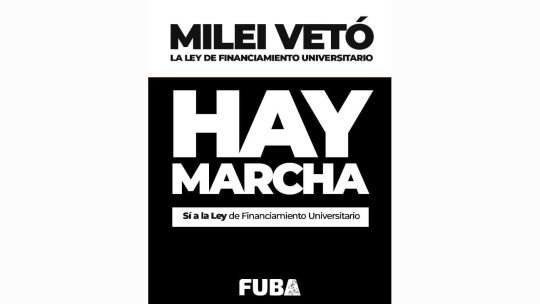 Convocan a marchas y protestas contra el veto presidencial a la ley de financiamiento universitario