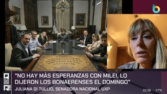 Juliana Di Tullio: “Si no hay cambios, no sé si el pueblo argentino va a seguir acompañando al Gobierno”
