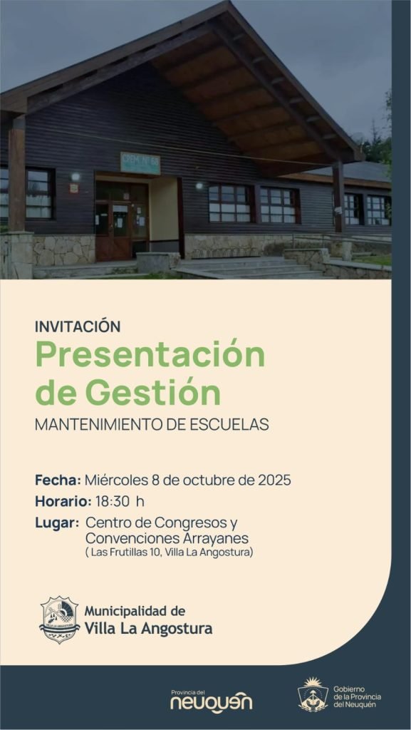 Presentación de Gestión: Mantenimiento de Escuelas