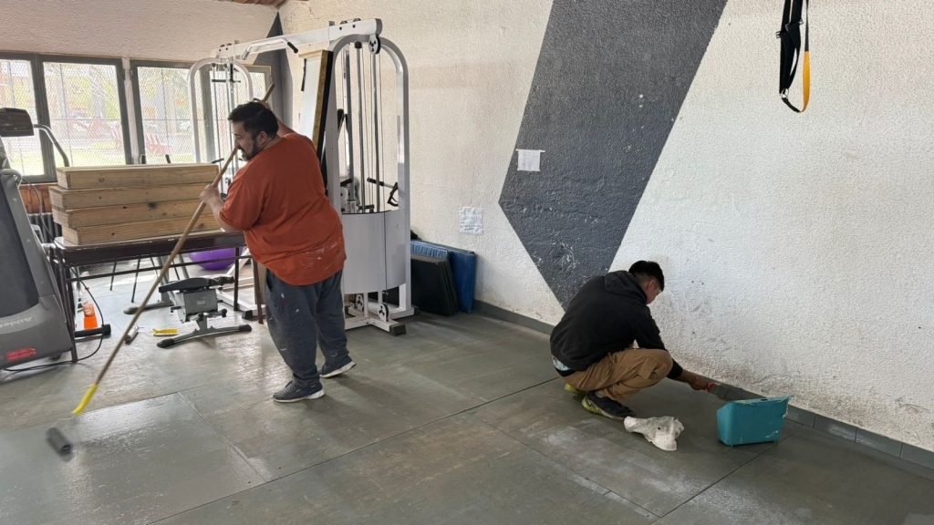 Puesta en valor de la Sala de Musculación Municipal.