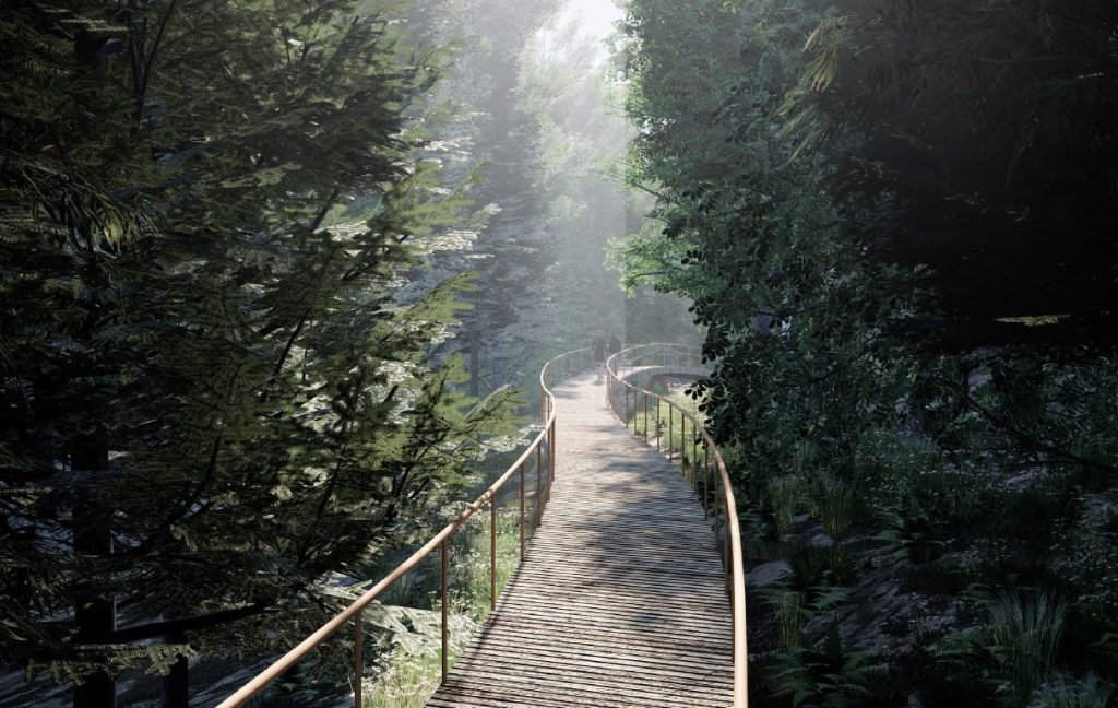 El Intendente Javier Murer firmó el Convenio Marco correspondiente al proyecto Bosque de Lumas.