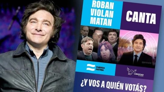“Roban, violan, matan” versus “Canta”: la agresiva”encuesta” de campaña que posteó Javier Milei