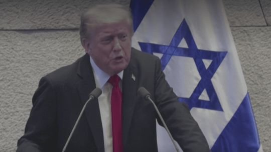 Trump en el parlamento de Israel: “Netanyahu no es fácil, pero es genial. Muchas gracias, Bibi, hiciste un gran trabajo”