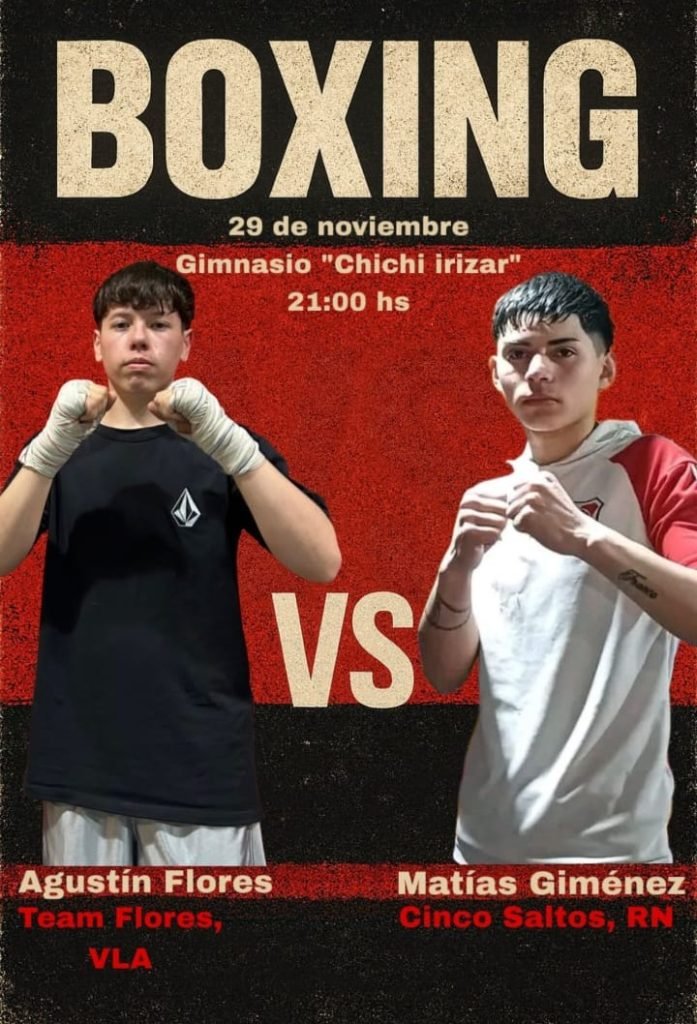 Velada boxística en el SAC María de los Angeles “Chichi” Irizar de Villa la Angostura.
