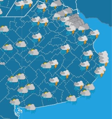 Se acerca una tormenta negra de 24 horas a Buenos Aires cargada de lluvias, granizo y actividad eléctrica: las zonas afectadas