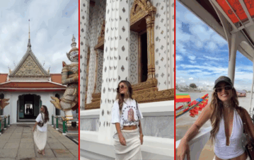 ¡De terror! El impactante video de Juli Poggio atacada por monos en sus vacaciones en Tailandia