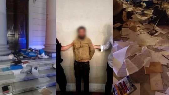 Detuvieron a un hombre por atrincherarse en la Catedral Metropolitana de Buenos Aires Detuvieron a un hombre por atrincherarse en la Catedral Metropolitana de Buenos Aires