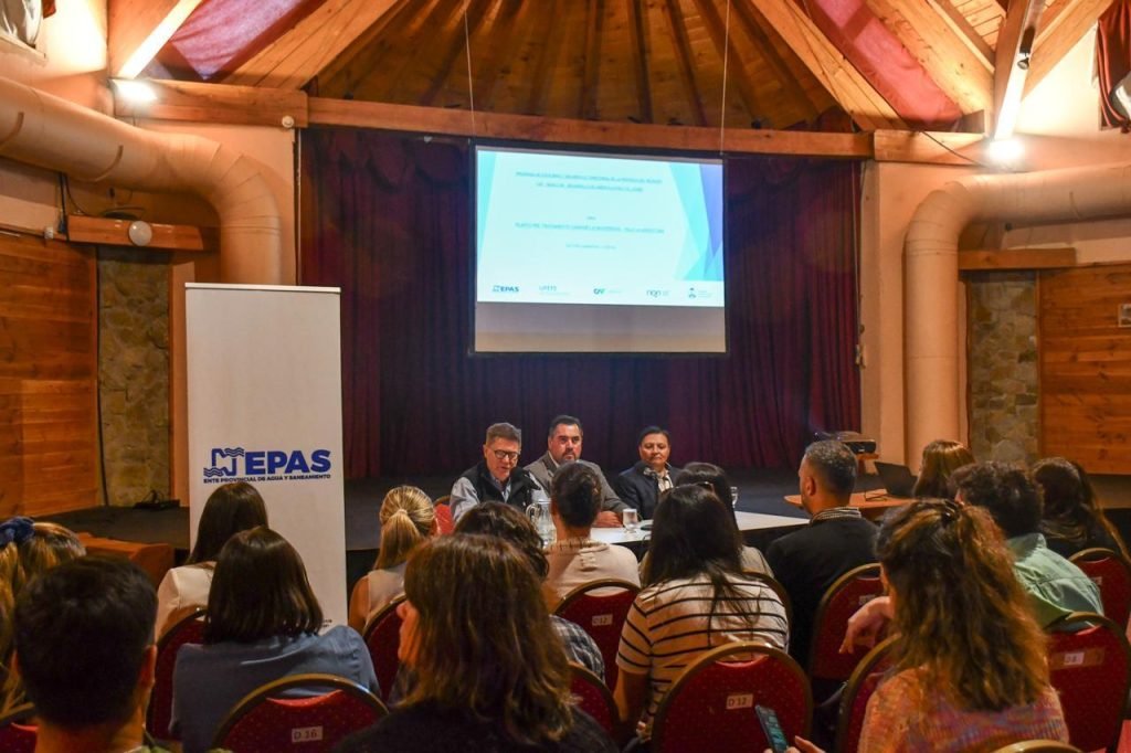 Villa La Angostura puso en marcha una obra histórica de saneamiento: primera Planta de Pretratamiento  de Efluentes  de la Provincia