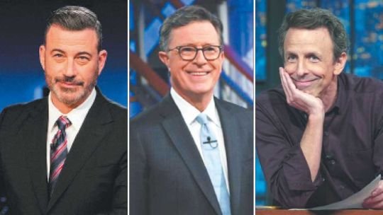 Kimmel, Colbert y Meyers, la pesadilla nocturna de Trump