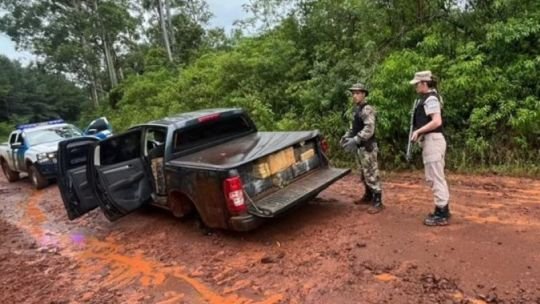 Incautaron más de una tonelada de marihuana en Misiones en una camioneta robada en Buenos Aires