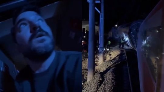 Un influencer argentino vivió y relató el grave accidente ferroviario en España: “Pensamos que nos moríamos”