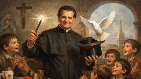 El santo que hacía trucos de manos: la asombrosa razón por la que San Juan Bosco es el patrono de los magos