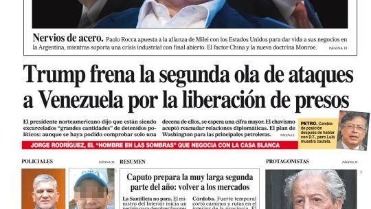 La tapa del Diario PERFIL de este sábado 10 de enero de 2026.