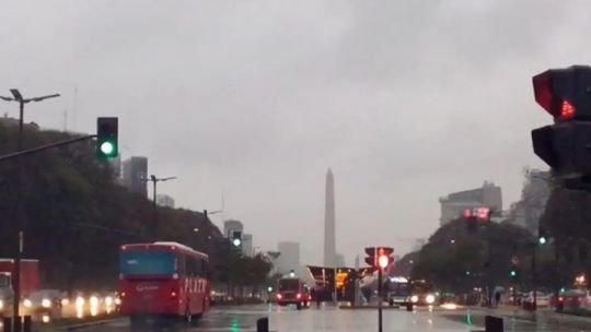 Sábado con probabilidad de lluvias en la Ciudad de Buenos Aires y la región central de Argentina