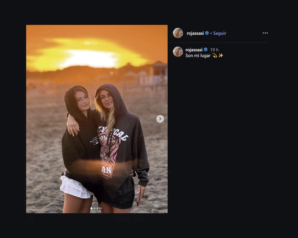 Mientras Luciano Castro está internado, Sabrina Rojas armó las valijas y se fue de vacaciones con sus hijos: “Son mi lugar”