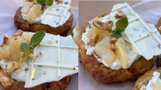 Una cookie con queso y pera fue elegida la mejor del país