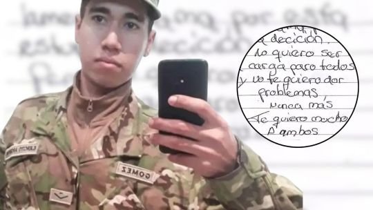 Revelaron la carta que dejó el soldado Rodrigo Gómez antes de morir: “No es una muerte honorable”