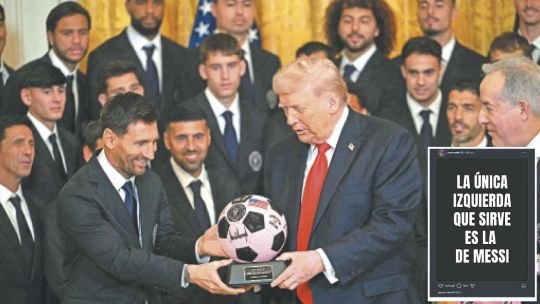 Milei se sube a la polémica Messi-Trump y la usa como parte de su batalla cultural