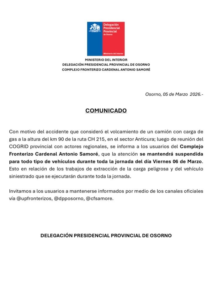 Paso Cardenal Samore – CERRADO