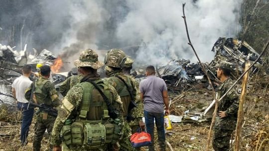 Se estrelló un avión Hércules de la Fuerza Aérea Colombiana: una víctima fatal y al menos 83 sobrevivientes