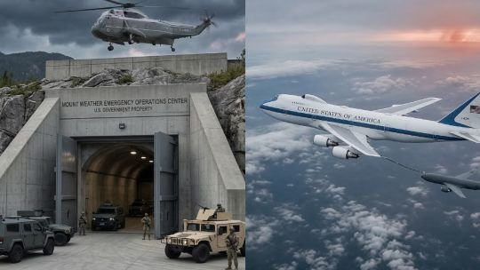 Búnkeres subterráneos y aviones blindados: el plan para salvar a Trump en caso de guerra nuclear