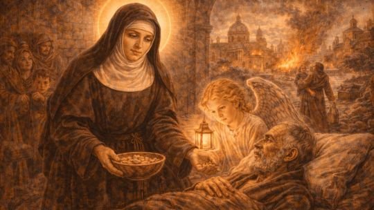 Santa Francisca Romana: la mística de los ojos abiertos que sirvió a Roma en sus horas más oscuras