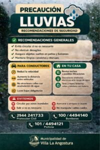 La Dirección de Protección Civil, INFORMA, probables condiciones meteorológicas.