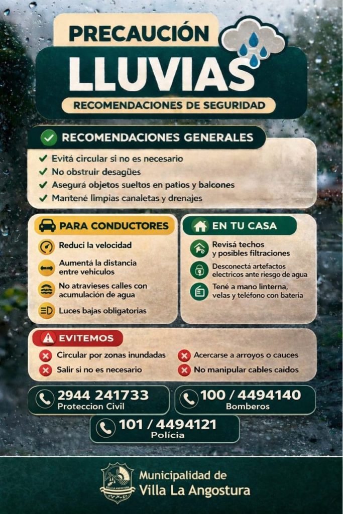 La Dirección de Protección Civil, INFORMA, probables condiciones meteorológicas.