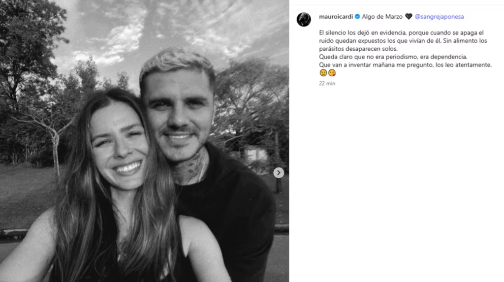 Polémica en las redes por la foto “encamados” de Mauro Icardi y la China Suárez: “¿Era necesario?”