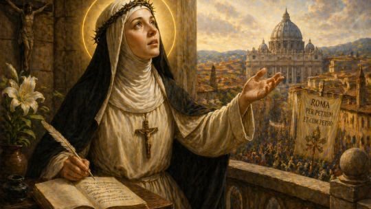 Santa Catalina de Siena: la mística que trajo al Papa de regreso a Roma y cambió la historia