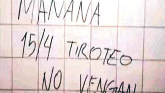 Escuela de amenazas