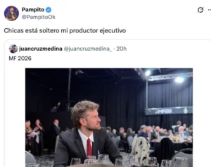 Quién es el productor soltero que presentó Pampito en los Martín Fierro y causó furor en hombres y mujeres: “El hijo del Teto Medina”