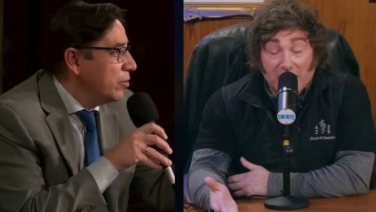 “¡Claro!”: la reacción de Milei cuando Alejandro Álvarez culpó al aborto por la falta de alumnos