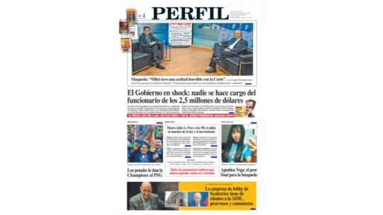 La tapa de Diario PERFIL del domingo 31 de mayo de 2026