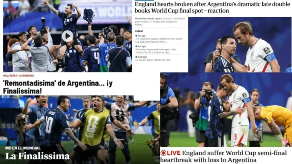“Corazones rotos”: la repercusión mundial tras la clasificación de Argentina a la final