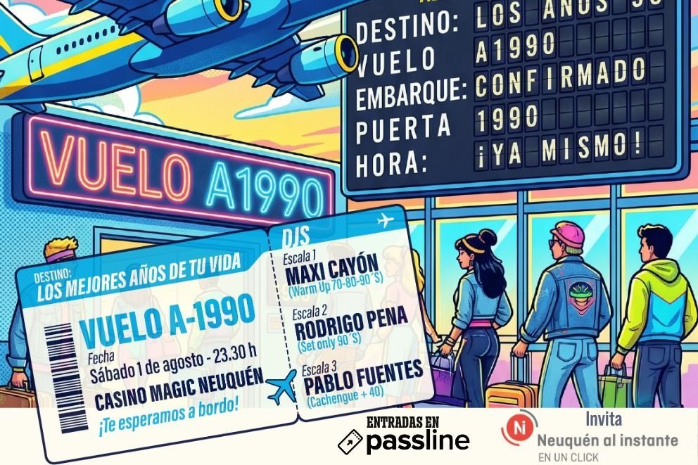 Club +40 prepara un viaje a la Neuquén de los 90 con un recorrido audiovisual único